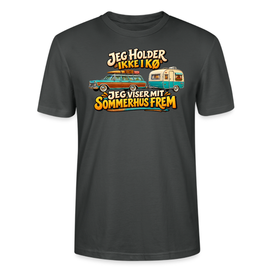 CityShirts - T-shirt - Jeg holder ikke i kø – Jeg viser mit sommerhus frem - CS034 - charcoal