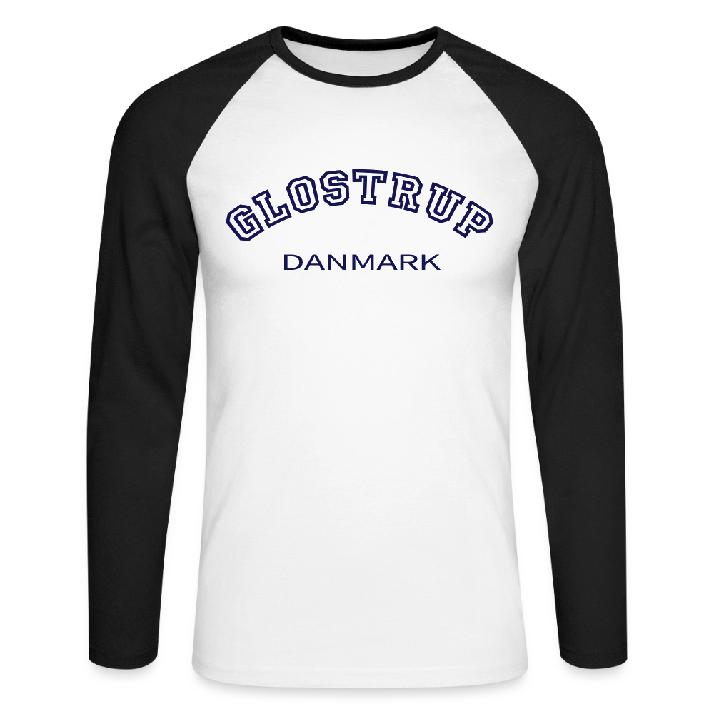 CityShirt - Baseball T-Shirt - Glostrup - hvid/sort