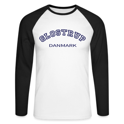 CityShirt - Baseball T-Shirt - Glostrup - hvid/sort
