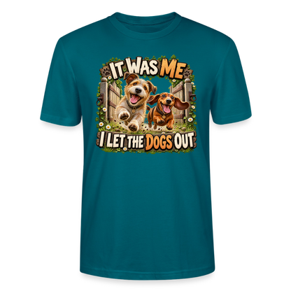 CityShirts - T-shirt - It was me – I let the dogs out - CS013 - havblå