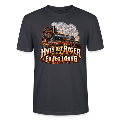 CityShirts - T-shirt - Hvis det ryger, er jeg i gang - CS051 - mørk gråblå
