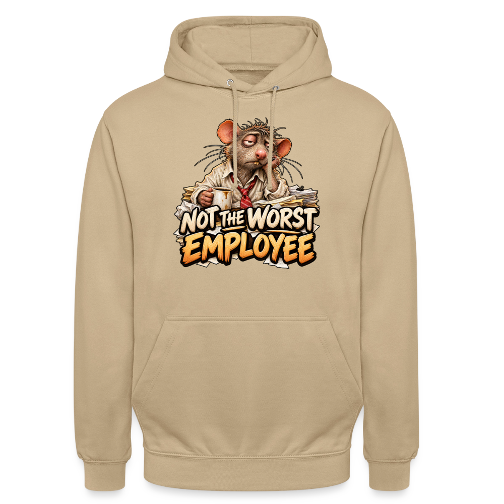 CityShirts - Hoodie - Not the worst employee - CS020 - beige