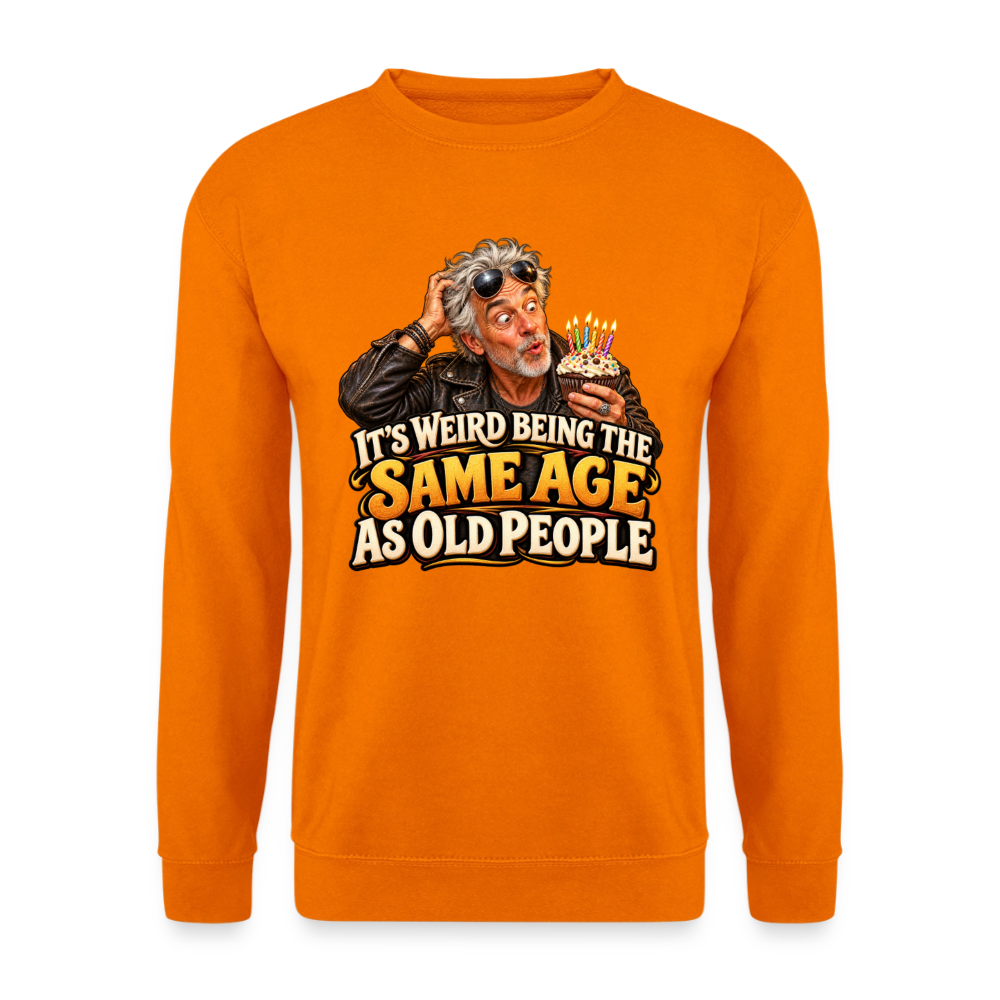 CityShirts - Sweatshirt - Same age as old people - CS018 - orange