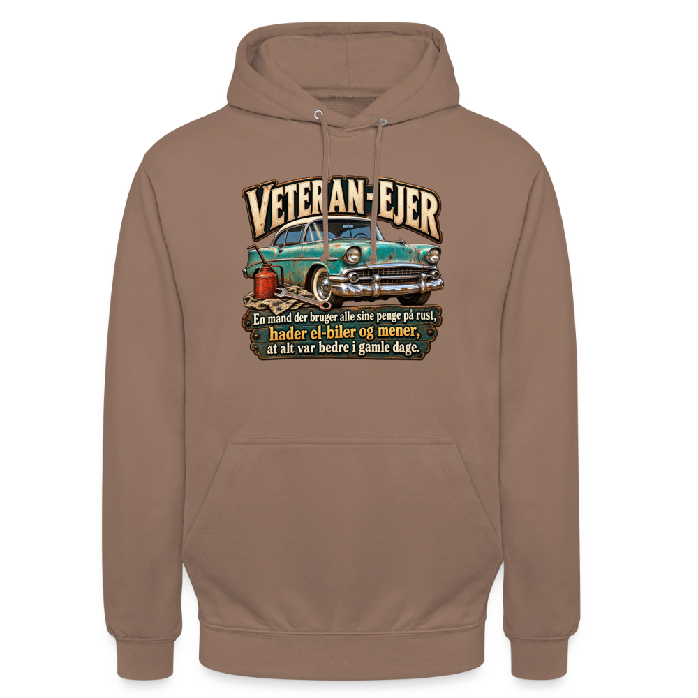 CityShirts - Hoodie - Veteran-ejer - CS017 - mokka