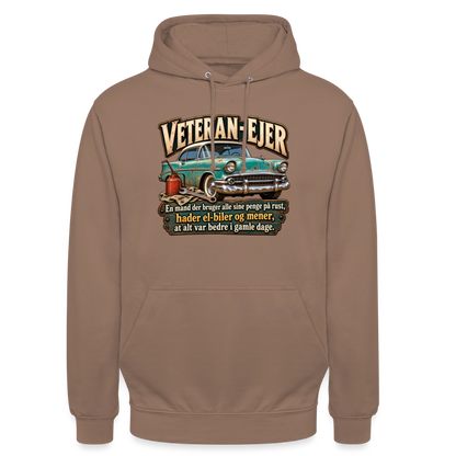 CityShirts - Hoodie - Veteran-ejer - CS017 - mokka