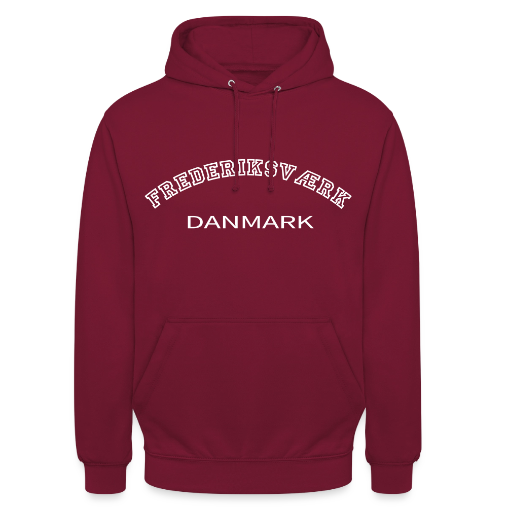 CityShirt - Hoodie - Frederiksværk - bordeaux
