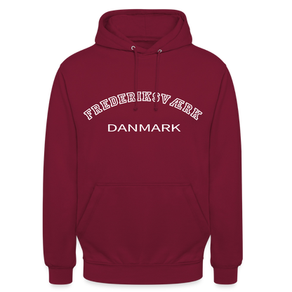 CityShirt - Hoodie - Frederiksværk - bordeaux