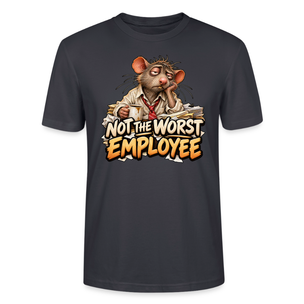 CityShirts - T-shirt - Not the worst employee - CS020 - mørk gråblå
