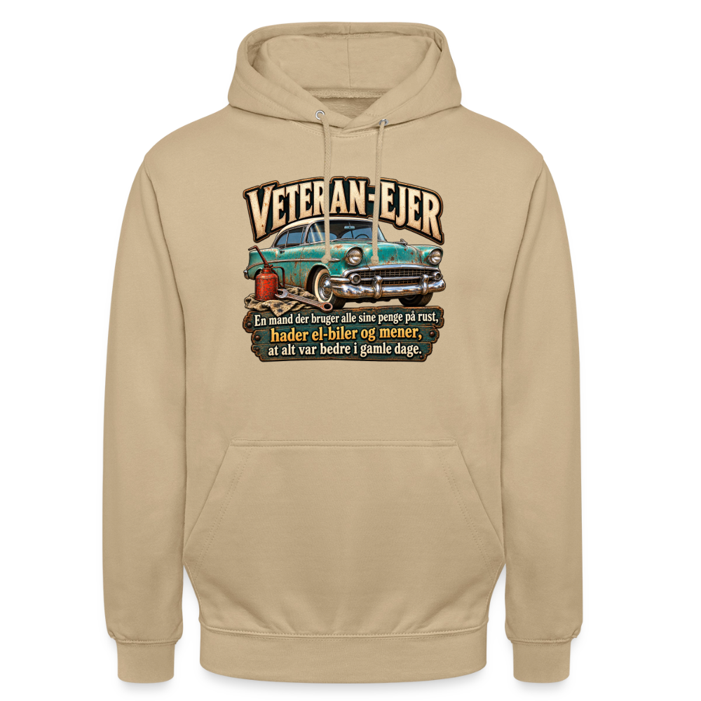 CityShirts - Hoodie - Veteran-ejer - CS017 - beige