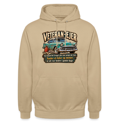 CityShirts - Hoodie - Veteran-ejer - CS017 - beige