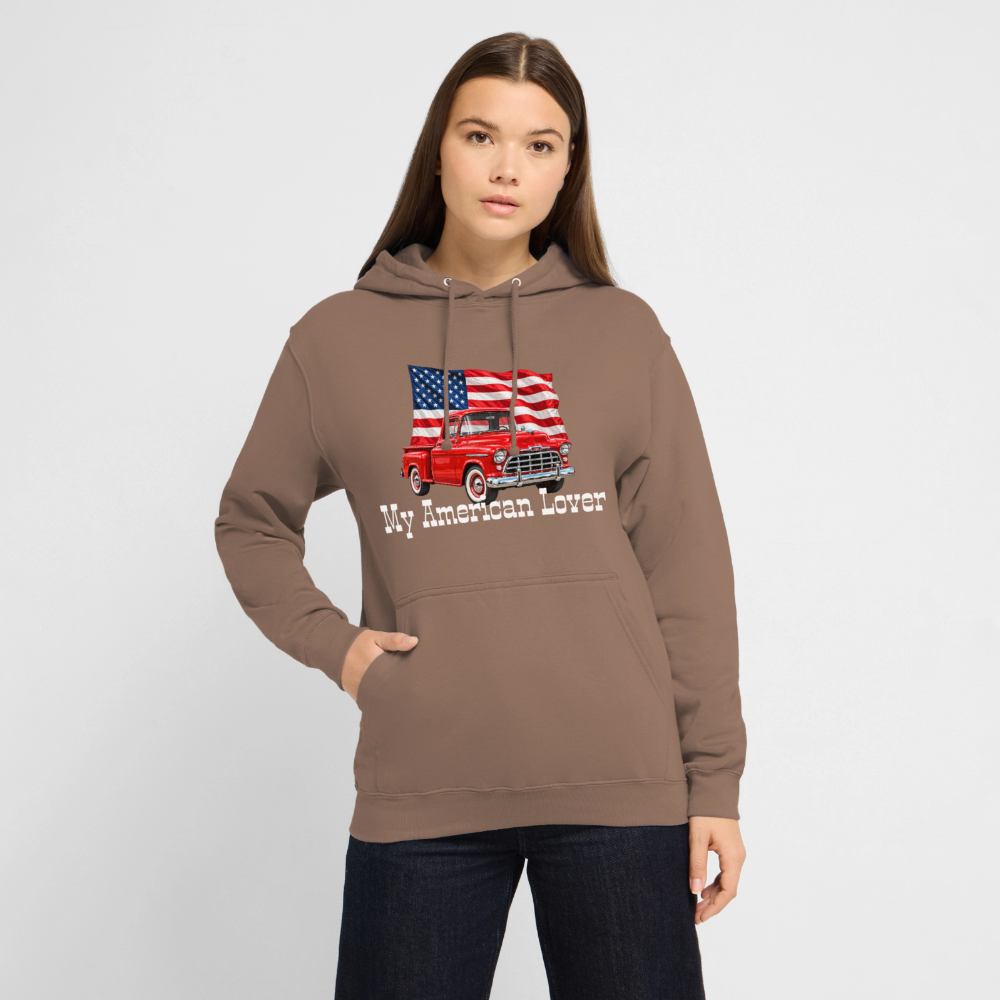 CityShirts - Hoodie - US Car - mokka