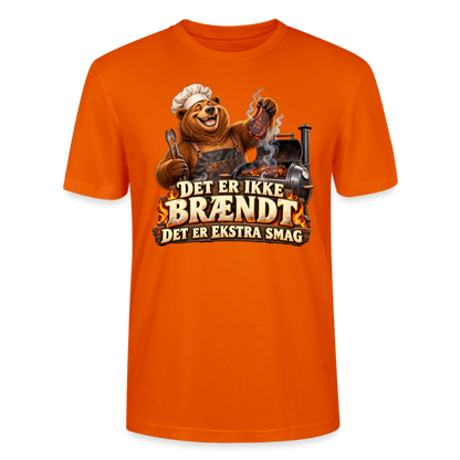 CityShirts - T-shirt - Det er ikke brændt – Det er ekstra smag - CS046 - mørk orange