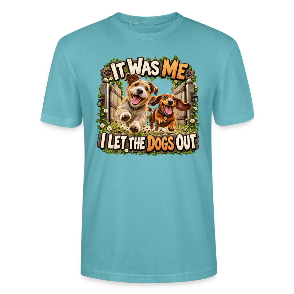 CityShirts - T-shirt - It was me – I let the dogs out - CS013 - pastelturkis