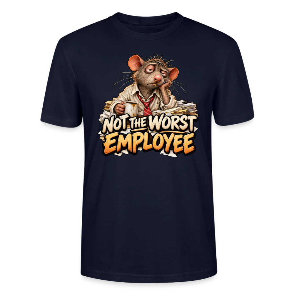 CityShirts - T-shirt - Not the worst employee - CS020 - marineblå