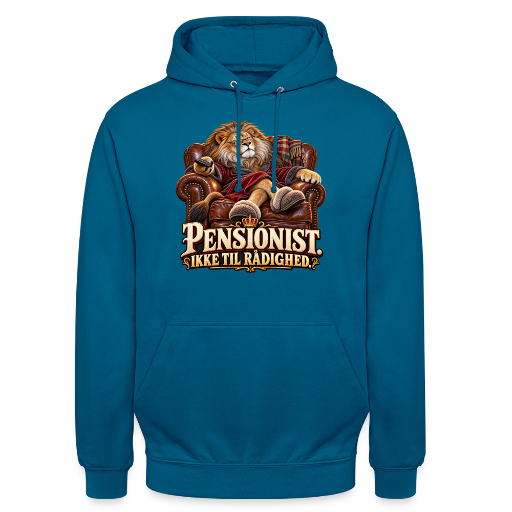 CityShirts - Hoodie - Pensionist. Ikke til rådighed. - CS030 - dybt havblå 