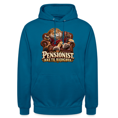 CityShirts - Hoodie - Pensionist. Ikke til rådighed. - CS030 - dybt havblå 