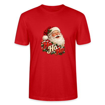 CityShirts - T-shirt - Ho Ho Ho – julemandens grin - CS063 - rød
