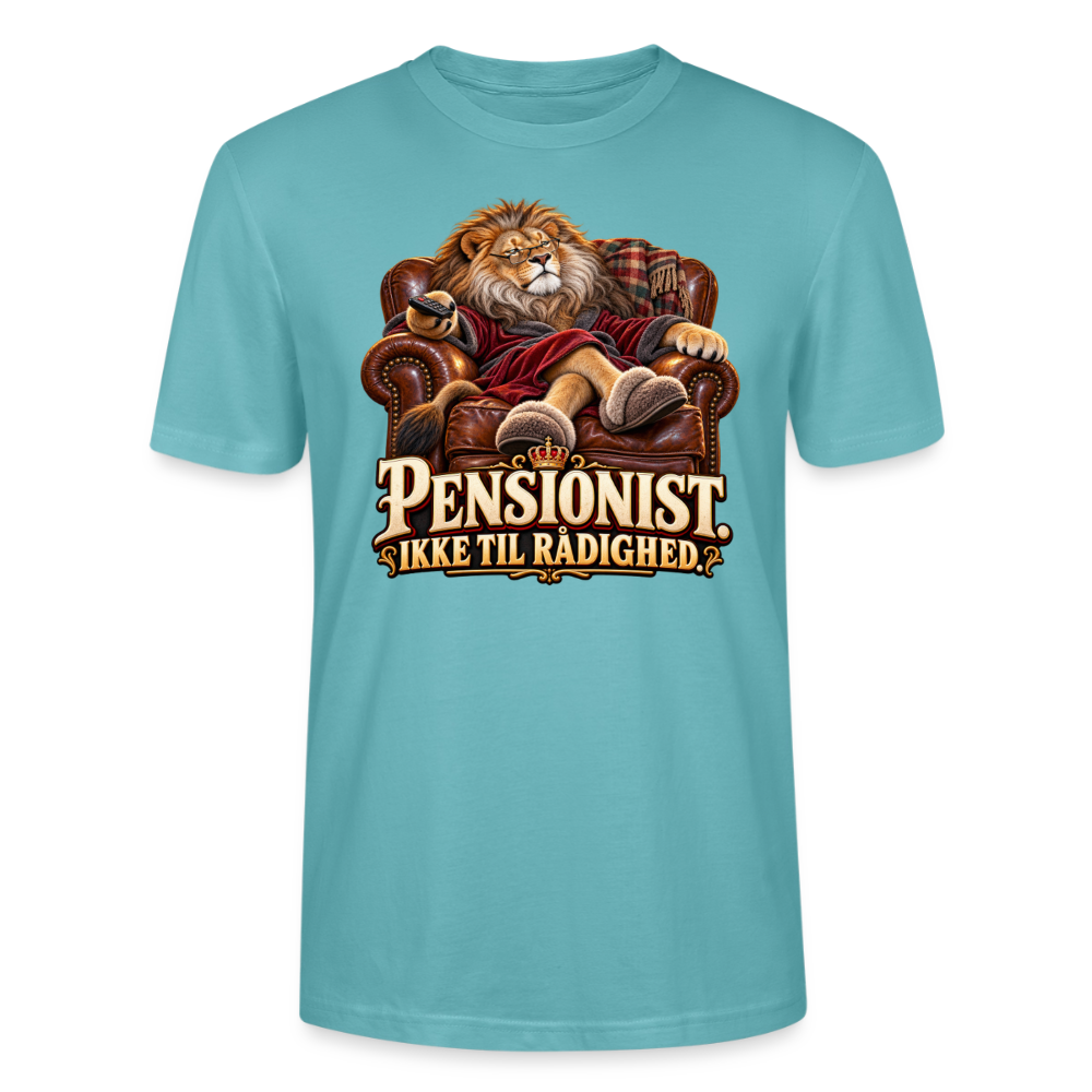 CityShirts - T-shirt - Pensionist. Ikke til rådighed. - CS030 - pastelturkis