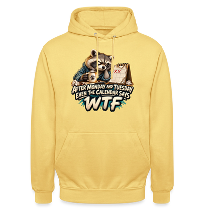 CityShirts - Hoodie - Even the calendar says WTF - CS014 - citrongul
