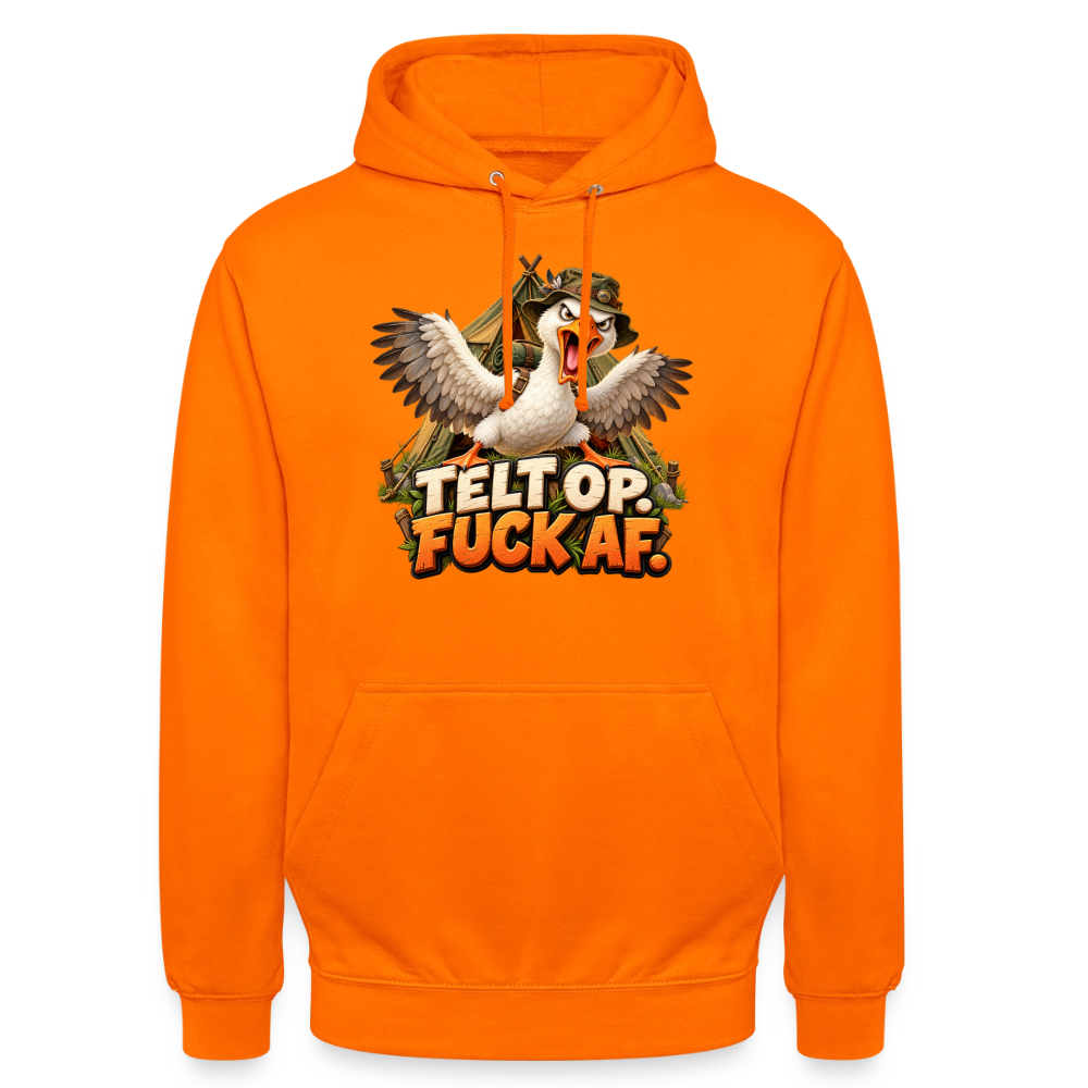 CityShirts - Hoodie - Telt op. Fuck af. - CS037 - orange