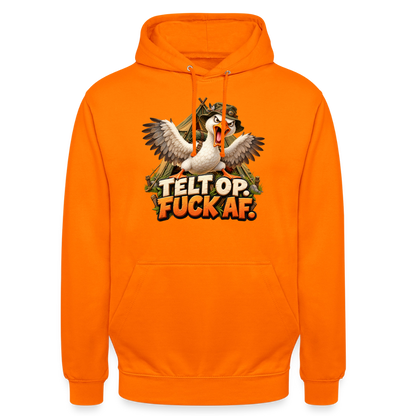CityShirts - Hoodie - Telt op. Fuck af. - CS037 - orange