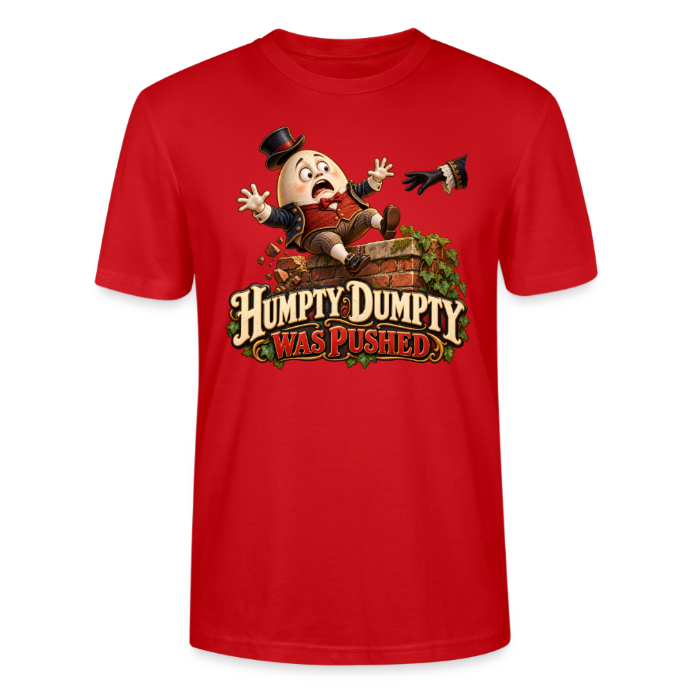 CityShirts - T-shirt - Humpty Dumpty was pushed - CS016 - rød