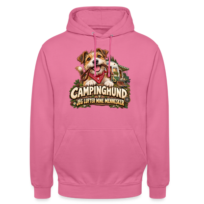 CityShirts - Hoodie - Campinghund – Jeg lufter mine mennesker - CS041 - pink