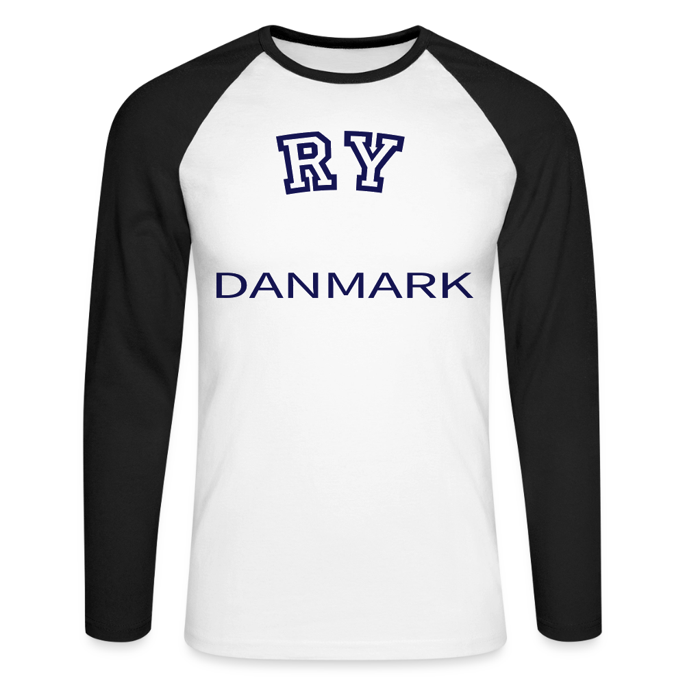 CityShirt - Baseball T-Shirt - Ry - hvid/sort