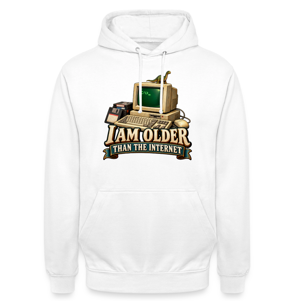 CityShirts - Hoodie - I am older than the internet - CS022 - hvid