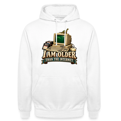 CityShirts - Hoodie - I am older than the internet - CS022 - hvid