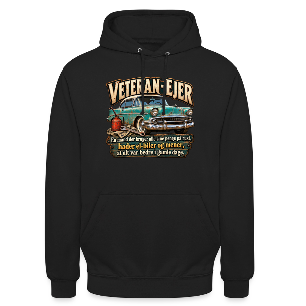 CityShirts - Hoodie - Veteran-ejer - CS017 - sort