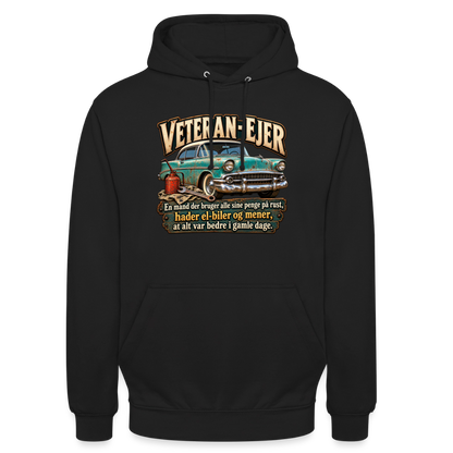 CityShirts - Hoodie - Veteran-ejer - CS017 - sort