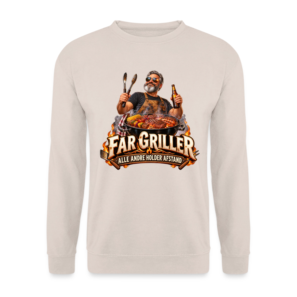 CityShirts - Sweatshirt - Far griller – Alle andre holder afstand - CS055 - sand
