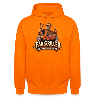 CityShirts - Hoodie - Far griller – Alle andre holder afstand - CS055 - orange