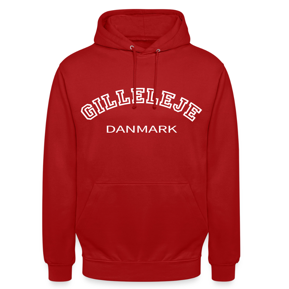 CityShirt - Hoodie - Gilleleje - rød