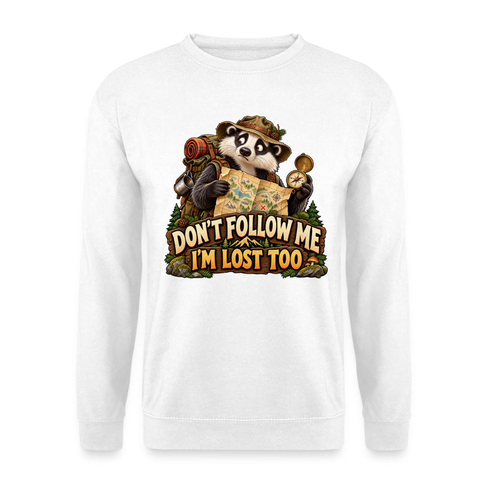 CityShirts - Sweatshirt - Don’t follow me – I’m lost too - CS019 - hvid