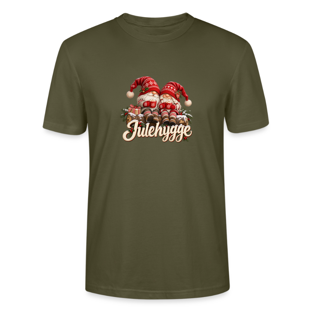 CityShirts - T-shirt - Julehygge – nisser og varm kakao - CS062 - khaki