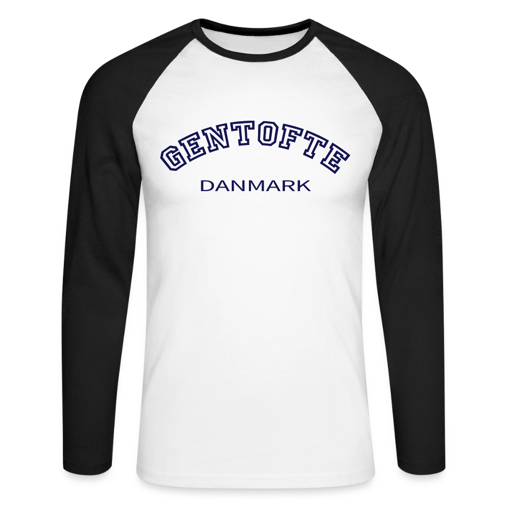 CityShirt - Baseball T-Shirt - Gentofte - hvid/sort