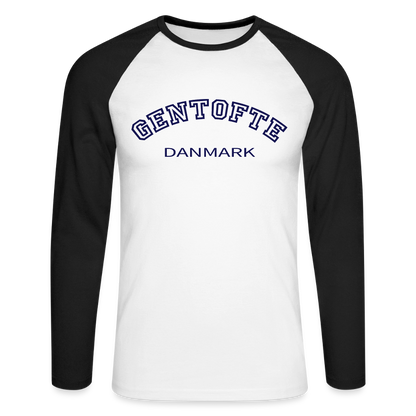 CityShirt - Baseball T-Shirt - Gentofte - hvid/sort