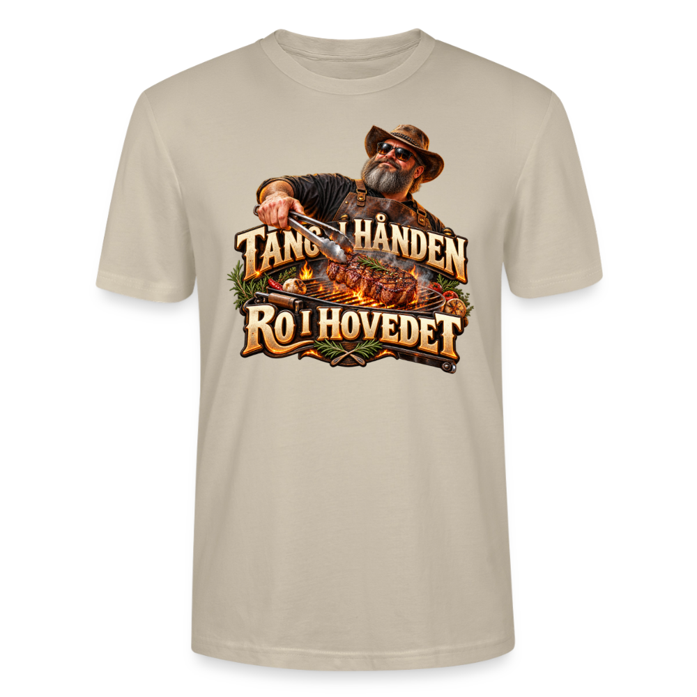 CityShirts - T-shirt - Tang i hånden – Ro i hovedet - CS050 - beige