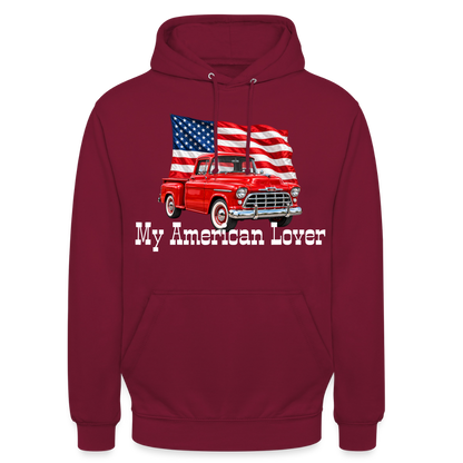 CityShirts - Hoodie - US Car - bordeaux
