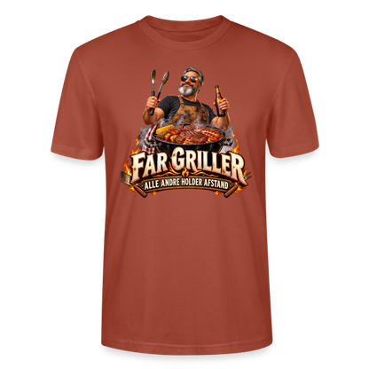 CityShirts - T-shirt - Far griller – Alle andre holder afstand - CS055 - terrakotta