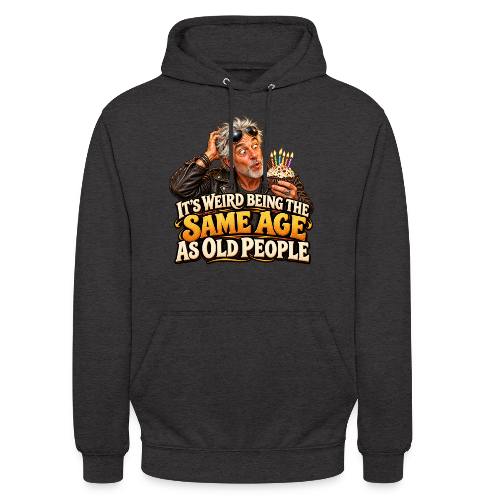 CityShirts - Hoodie - Same age as old people - CS018 - charcoal