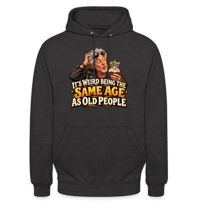 CityShirts - Hoodie - Same age as old people - CS018 - charcoal