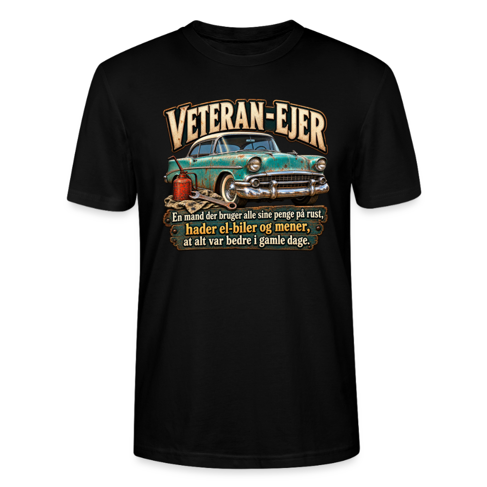CityShirts - T-shirt - Veteran-ejer - CS017 - sort