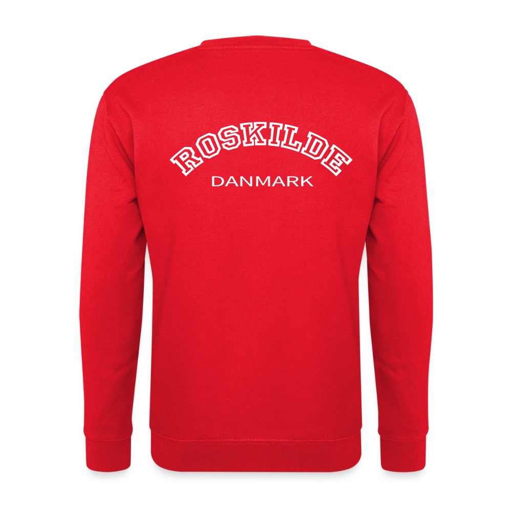 Sweatshirt unisex - Roskilde - rød