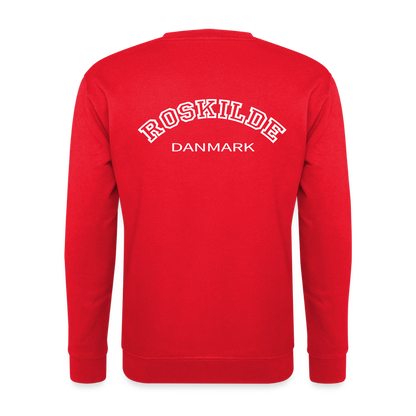 Sweatshirt unisex - Roskilde - rød