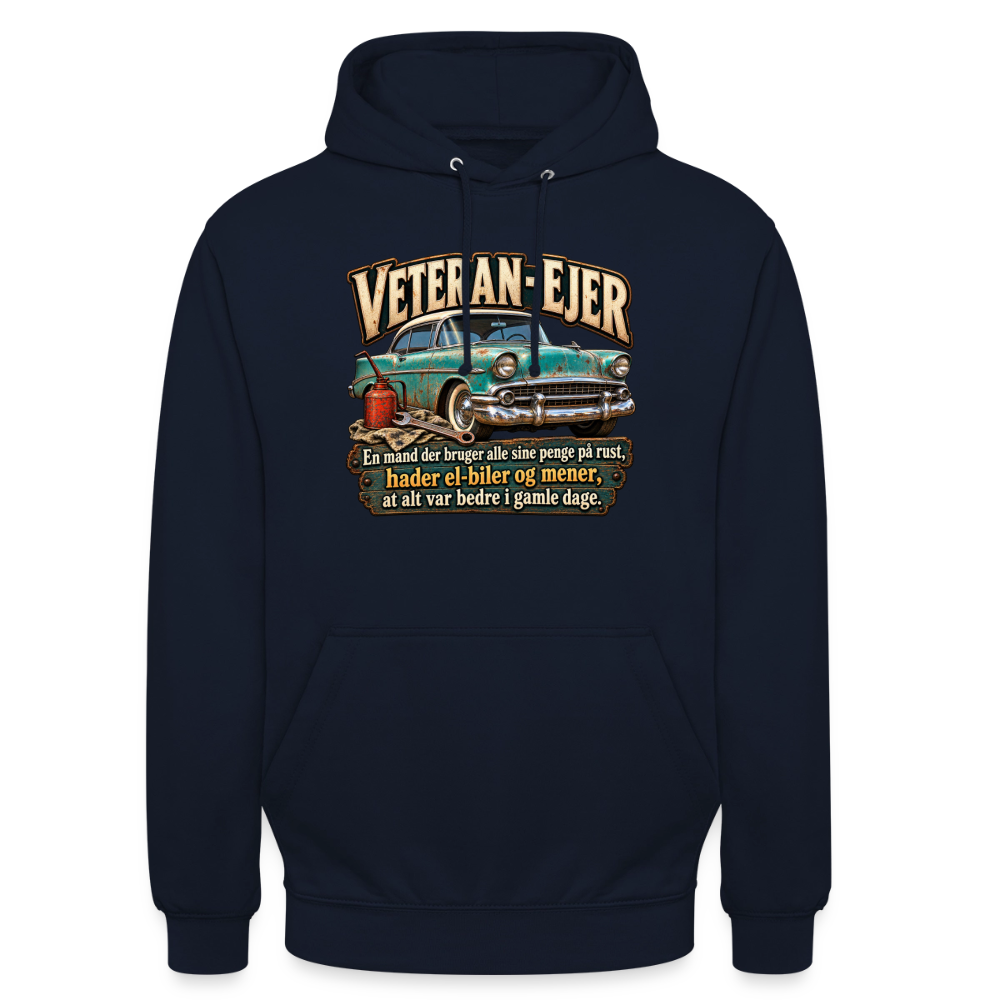 CityShirts - Hoodie - Veteran-ejer - CS017 - marineblå