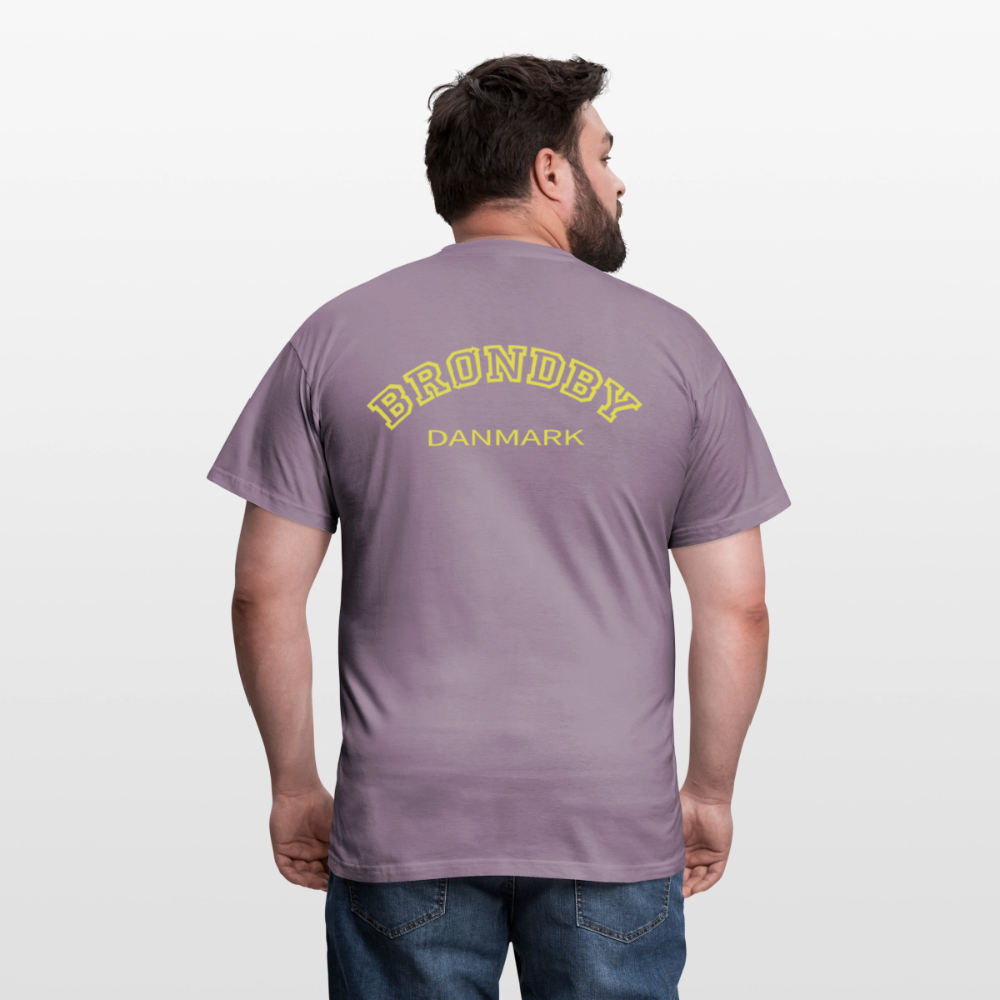 Herre-T-shirt - Brøndby - lillagrå 