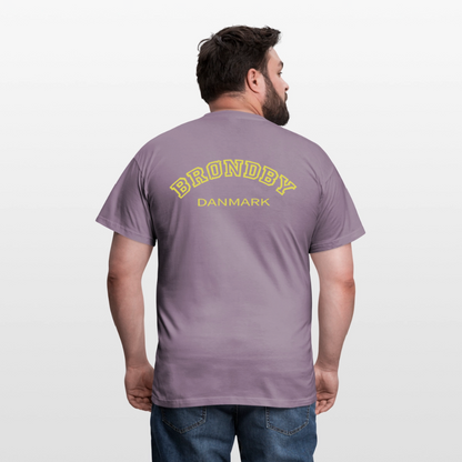Herre-T-shirt - Brøndby - lillagrå 